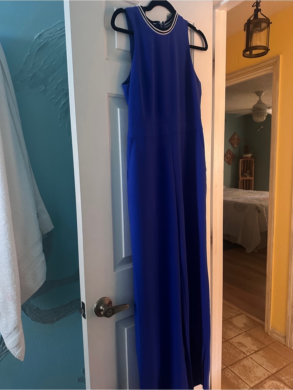 Banana Republic Sleeveless Cobalt Blue jumpsuit